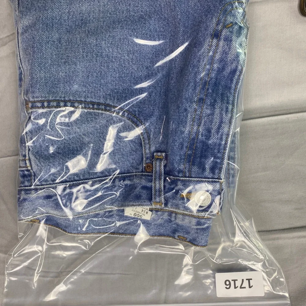 Vintage Levis 550 Relaxed Fit Jeans‎ Mens 34x33 Made In Canada Light Wash Denim